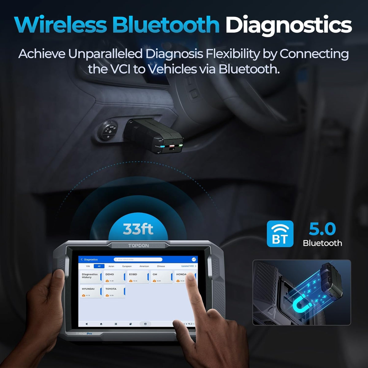 TOPDON ArtiDiag900 Lite – Bidirectional Scan Tool, Wireless Diagnostic
