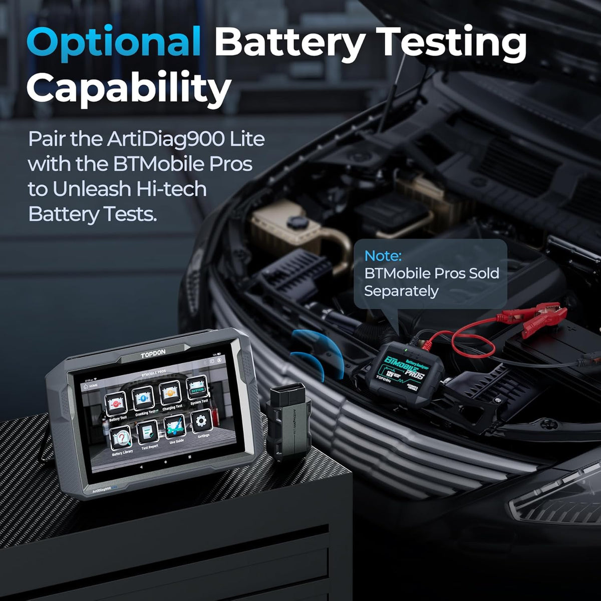 TOPDON ArtiDiag900 Lite – Bidirectional Scan Tool, Wireless Diagnostic