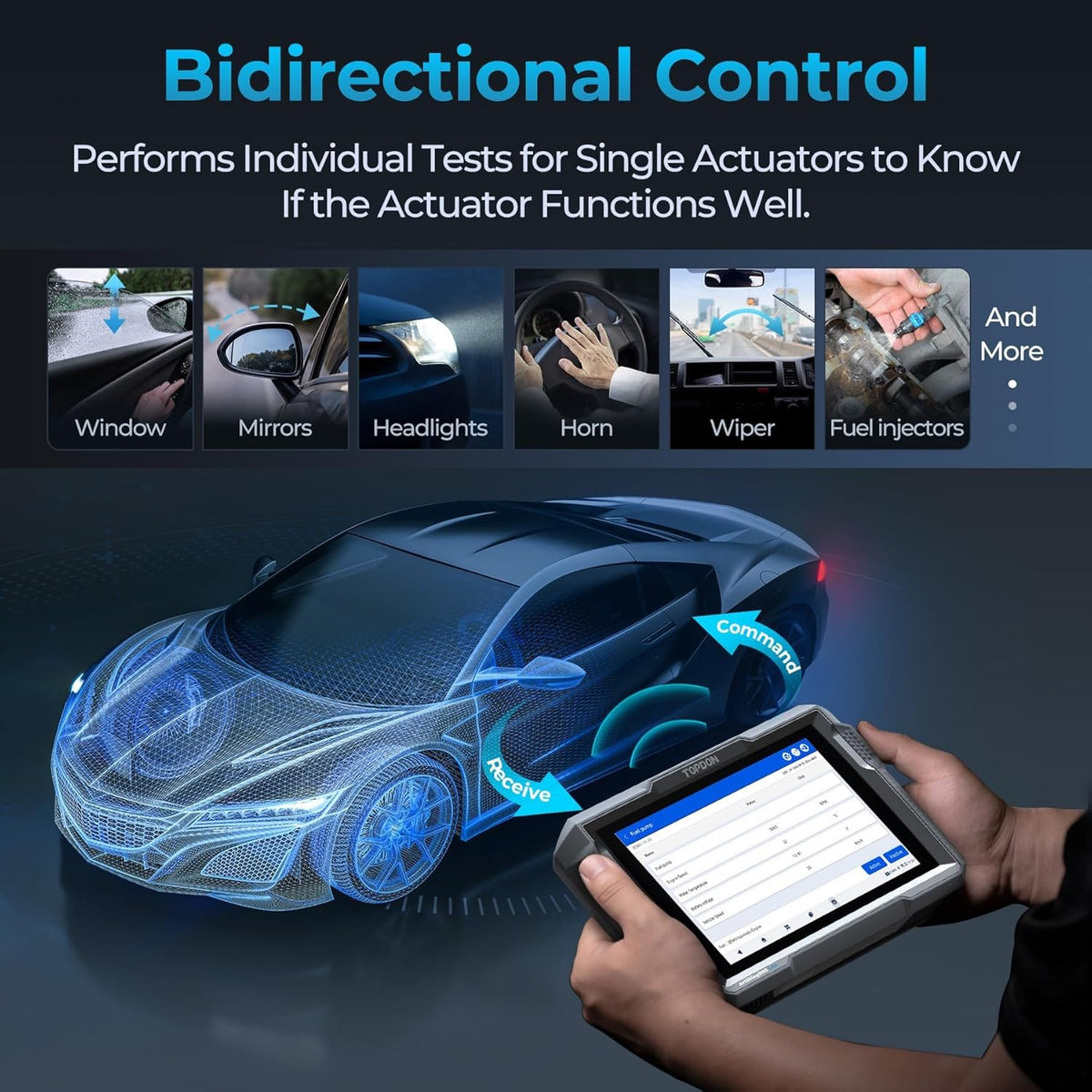 TOPDON ArtiDiag900 Lite – Bidirectional Scan Tool, Wireless Diagnostic