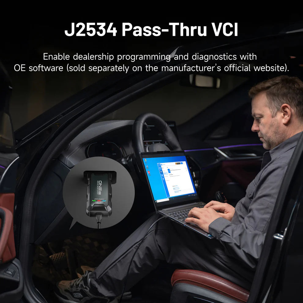 Professional 10.1" Automotive Diagnostic Tool, J2534 Prog.
