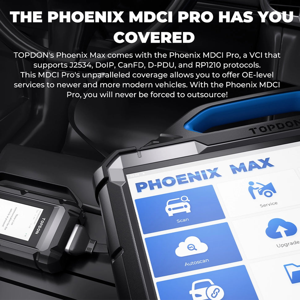 Topdon Phoenix Max [3-Year Free Update] With 4 Channel Oscilloscope