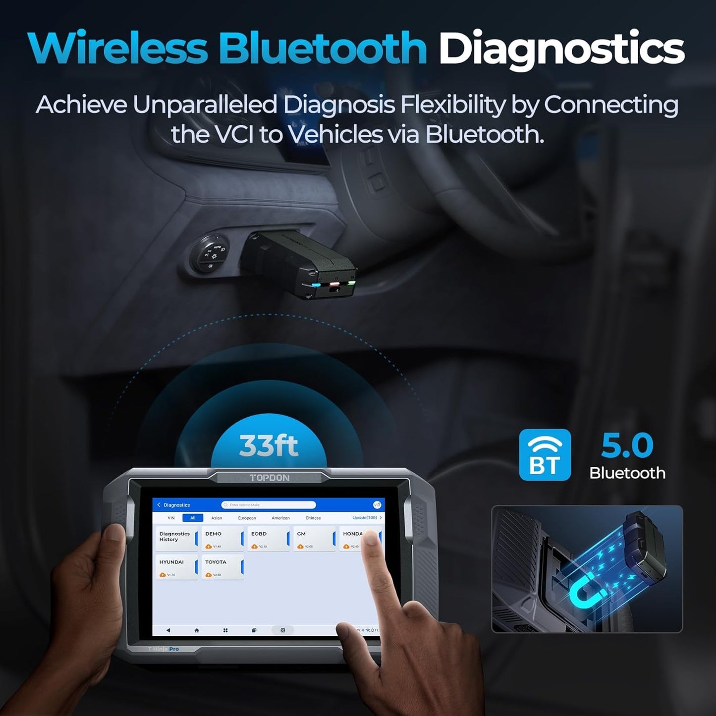 TOPDON ArtiDiag900 Lite – Bidirectional Scan Tool, Wireless Diagnostic
