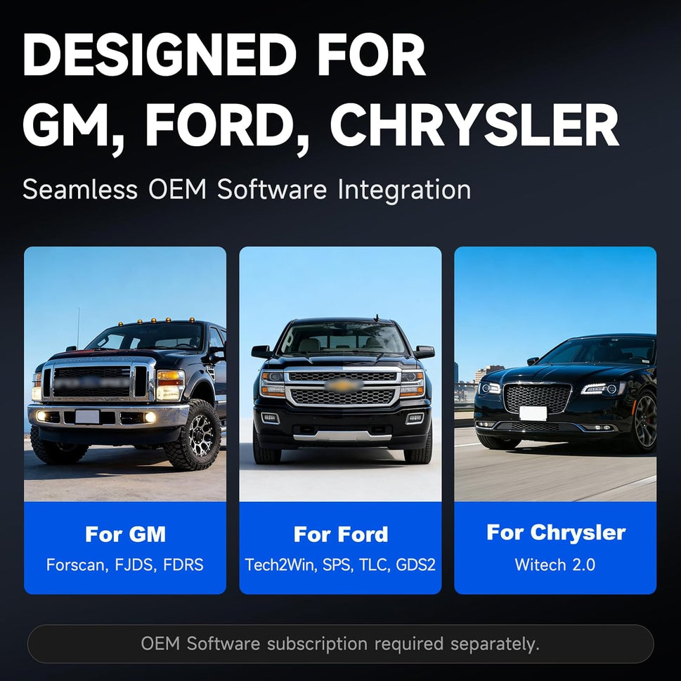 Professional Diagnostic Tool – Full System Diagnostics, OEM Programming, Free Drivers
