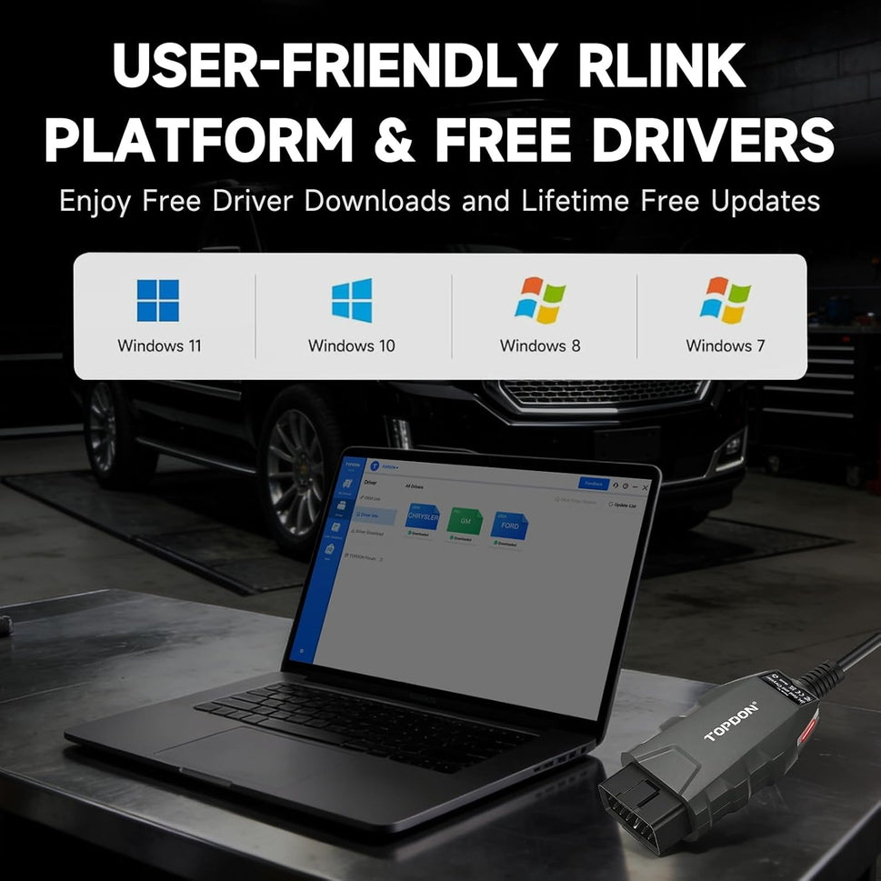 Professional Diagnostic Tool – Full System Diagnostics, OEM Programming, Free Drivers