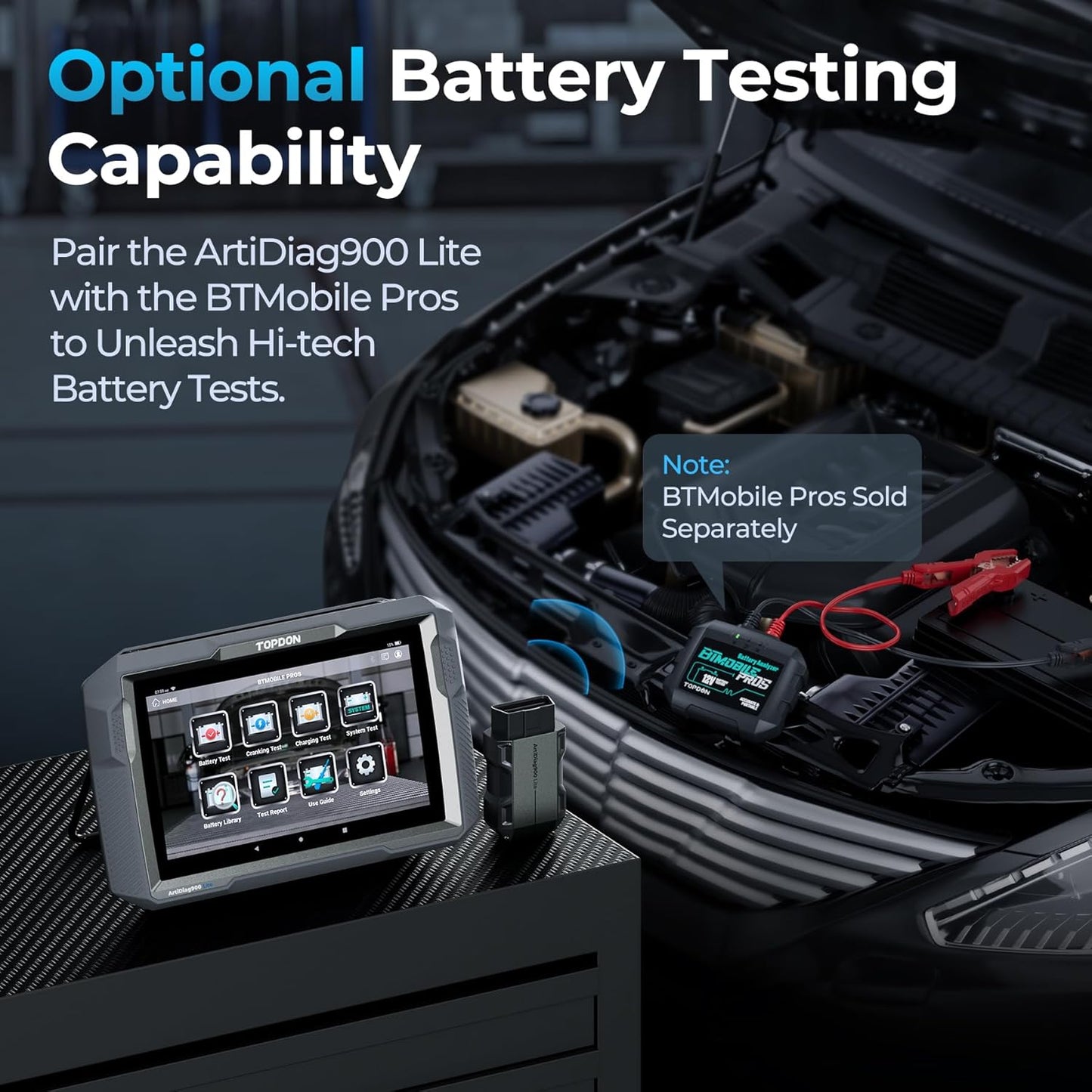 TOPDON ArtiDiag900 Lite – Bidirectional Scan Tool, Wireless Diagnostic