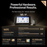 Professional 10.1" Automotive Diagnostic Tool, J2534 Prog.